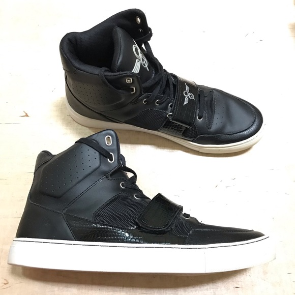 Creative Recreation High Top Sneakers Size 13 Black Leather - Picture 2 of 10